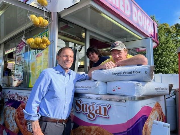Blumenthal attended the 102nd Annual Durham Agricultural Fair, owned and operated by the Durham Agricultural Fair Association, Inc.